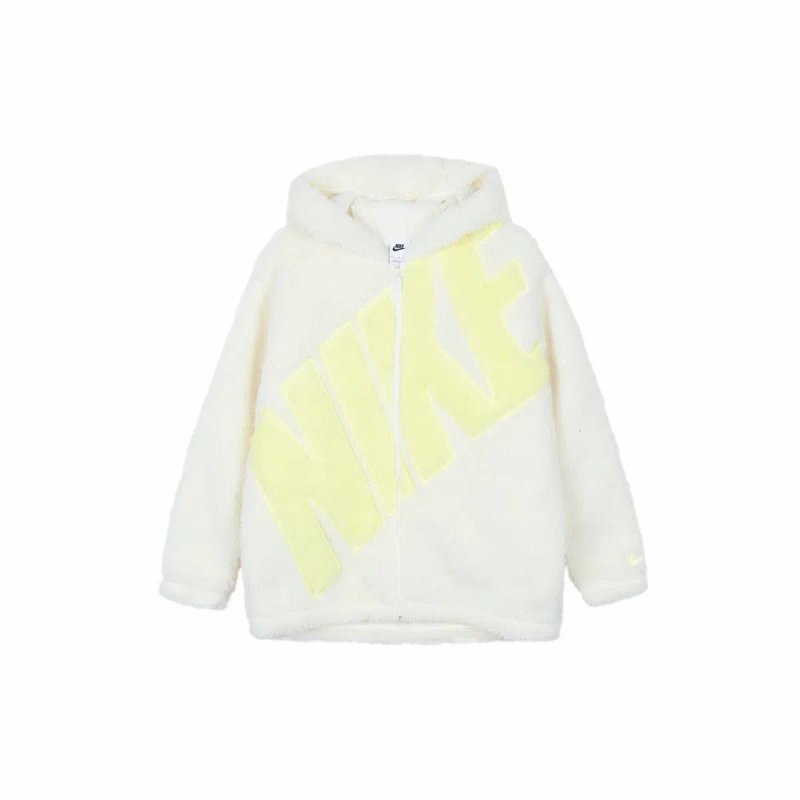 Куртка Nike, тедді, Sportswear Logo Sherpa Jacket — фото 5