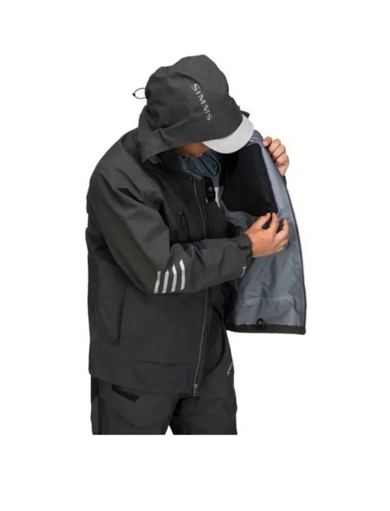 Куртка Simms ProDry М-L-Xl-XXL чорна | Нова | Риболовля, дощ, вітер — фото 4