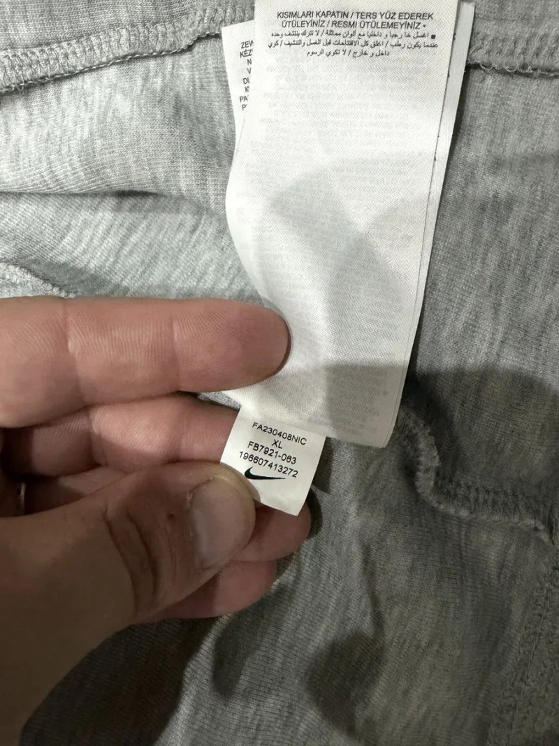 Куртка , вітровка Nike Tech Fleece , у сірому кольорі , в розмірі XL — фото 3