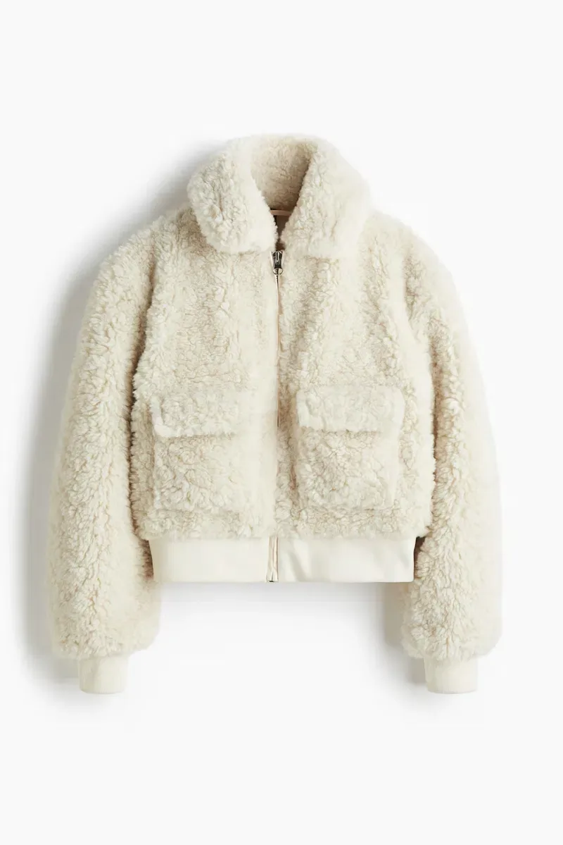 Куртка з еко шерпи H&M — фото 5