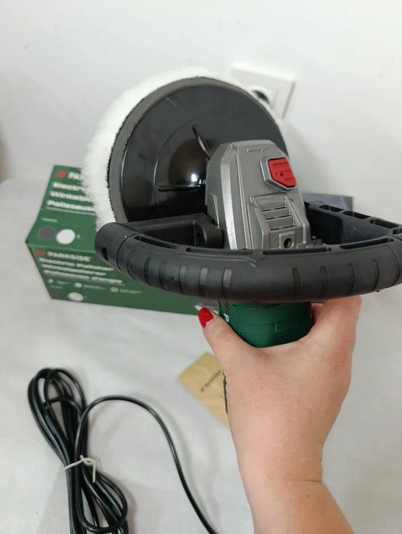 Кутова полірувальна машина PARKSIDE PPM 1200 A2, поліровка парксайд, кутова машина парксайд мережева, поліровка мережева 180мм — фото 6