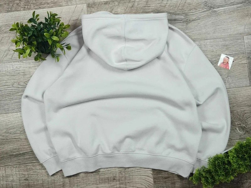 [L] NEW BALANCE широке худі оригінальне бавовна нові коллекції біле — фото 5