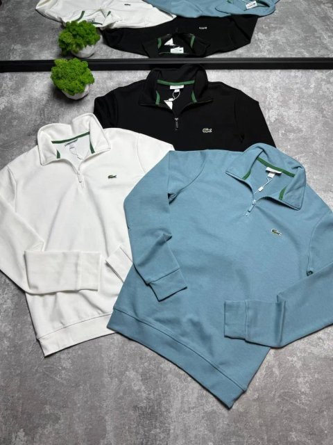 Lacoste 1/3 zip / Полузамок /Лакоста Всі розміри Нова