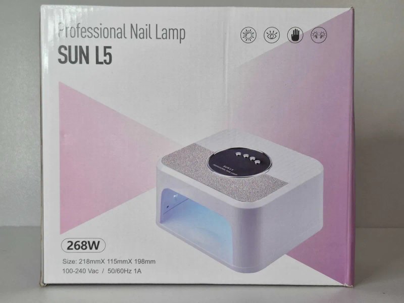 Лампа для маникюра SUN L5 268W UV/LED | Профи сушка гель лака | Сенсор | Новая — фото 5