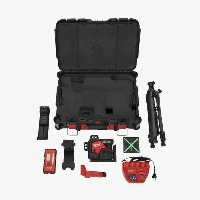 Лазерний рівень акумуляторний 3D Milwaukeee M12 3PLKIT-401P — фото 3