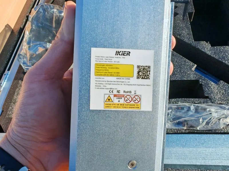 Лазерный гравер IKIER K1 Pro Max 48 Вт с роторным пневматическим насос — фото 6