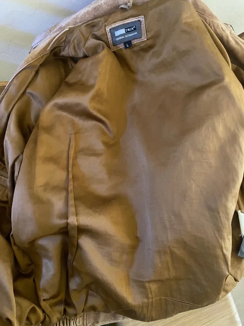 leather vintage jacket кожанка шкіряна куртка — фото 2