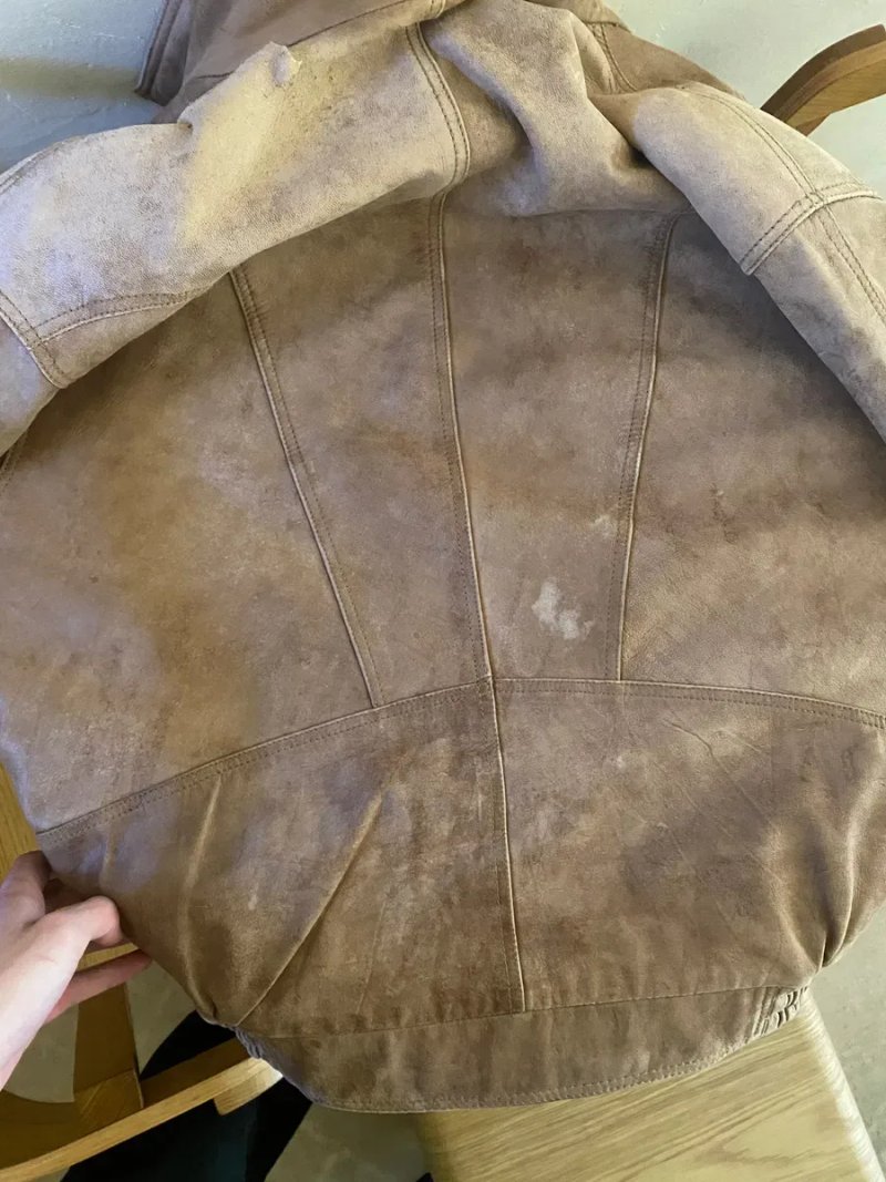 leather vintage jacket кожанка шкіряна куртка — фото 3