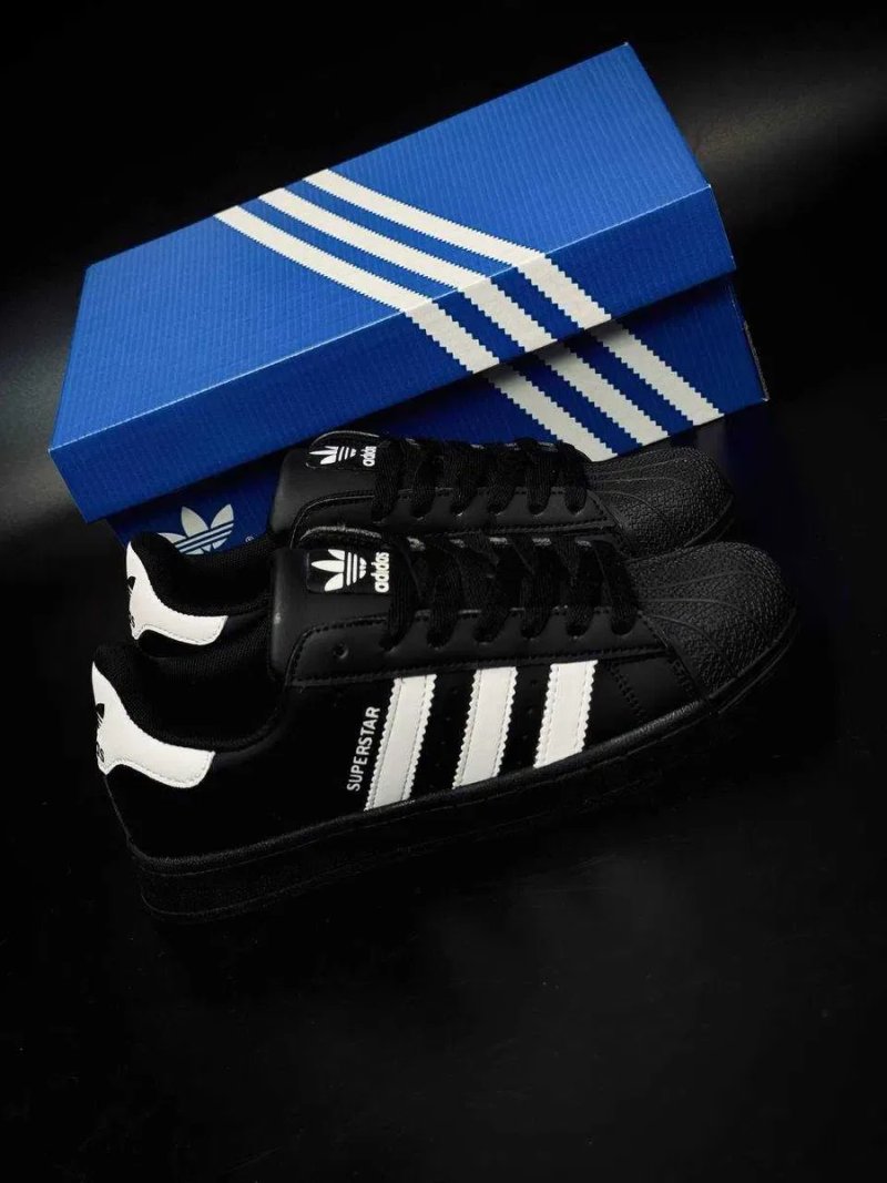 Легенда вернулась / Adidas Superstar / женские суперстары / натуральная кожа / adidas superstar black / кросовки адидас класика — фото 4