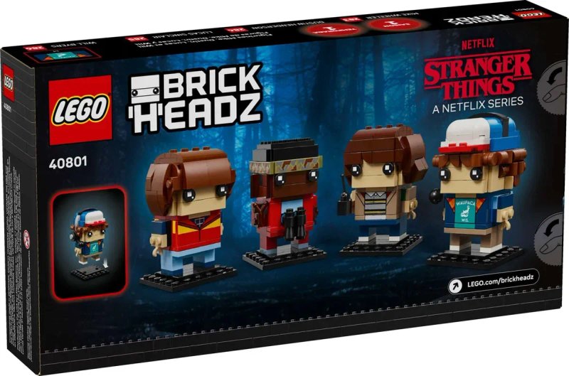 LEGO 40801 BrickHeadz Дастін, Майк, Вілла та Лукас Stranger Things — фото 3