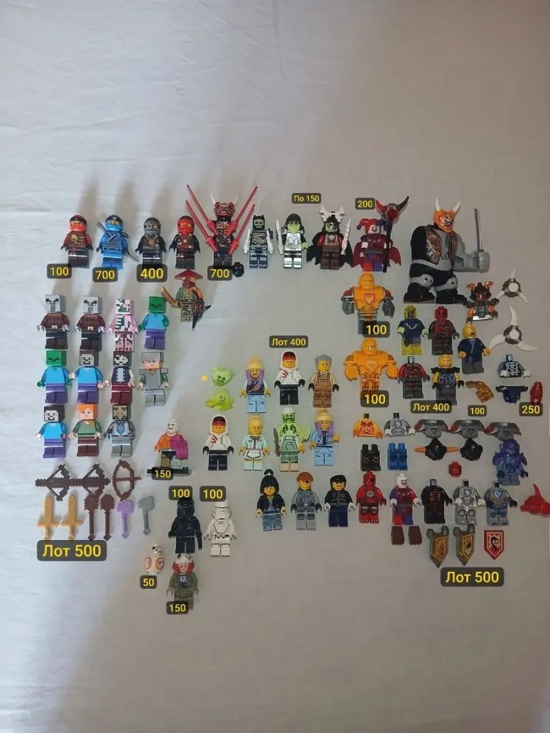 Lego фигурки колекція ninjago nexo knights minecraft star wars  city — фото 3