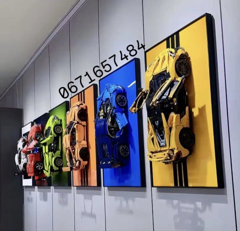 LEGO Рамка Рамки Арт картина для конструктора Porshe Ferrari Peugeot McLaren Lamborghini Bugatti Ford Alfa Romeo