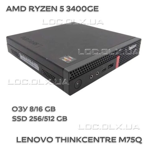 Lenovo ThinkCentre M75Q RYZEN 5 PRO 3400GE 8/256GB HDMI DP WiFi #8731