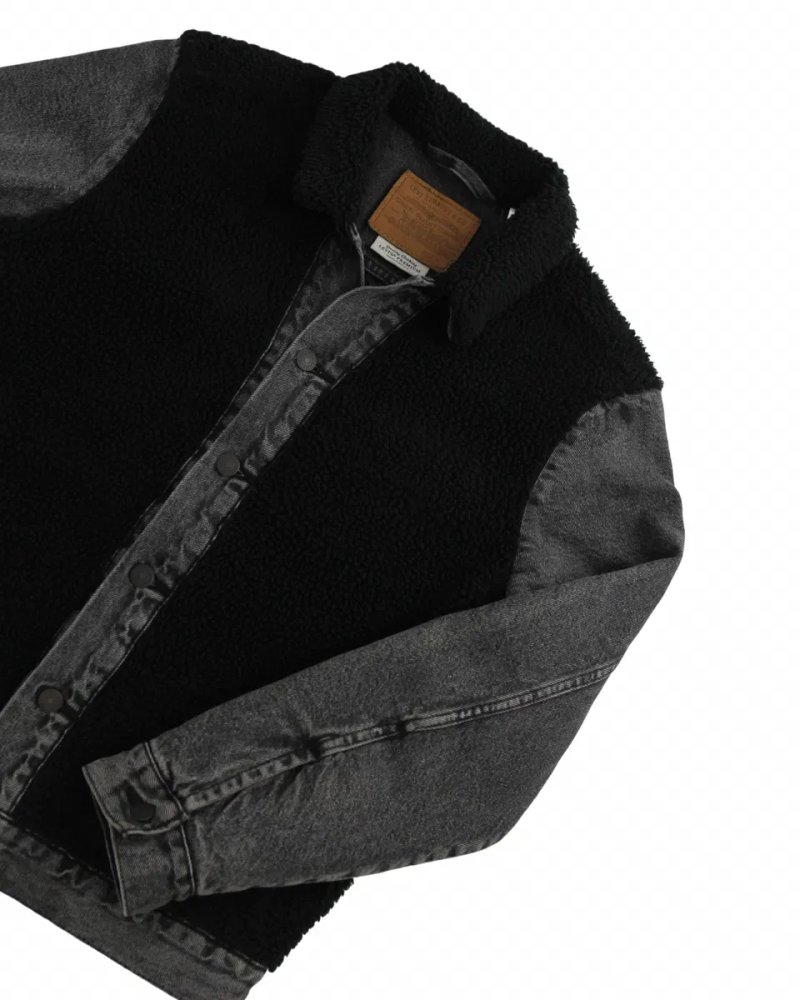 LEVI’S чоловіча джинсова куртка шерпа. Оригінал. (М) — фото 2