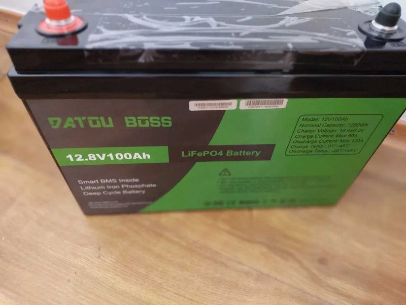 LiFePO4 12V 100Ah Акумулятор DATOUBOSS 1280Wh, 100A, з BMS платою. Аккамулятор, Аккумулятор LiFePO4 12.8V 100Ah батарея. Аккамуляторная батарея. — фото 3