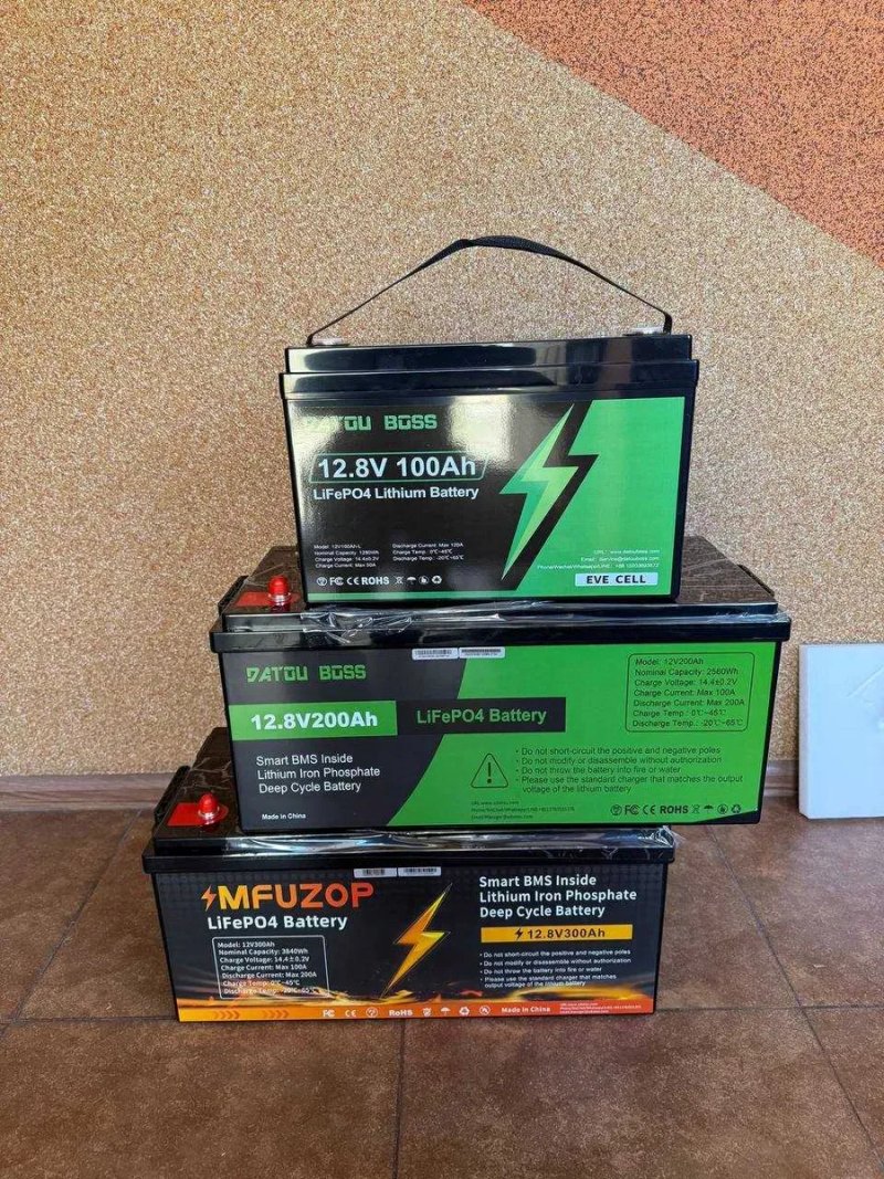 LiFePO4 12V 100Ah Акумулятор DATOUBOSS 1280Wh, 100A, з BMS платою. Аккамулятор, Аккумулятор LiFePO4 12.8V 100Ah батарея. Аккамуляторная батарея. — фото 8