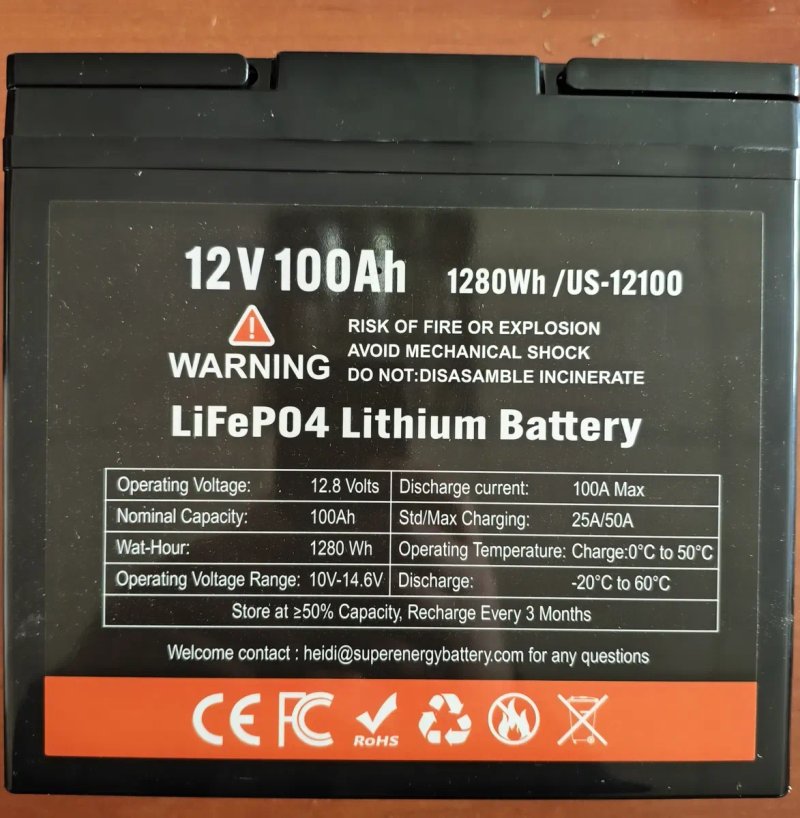 LiFePo4 аккумулятор для инвертора, ИБП,  12v  100ah — фото 2