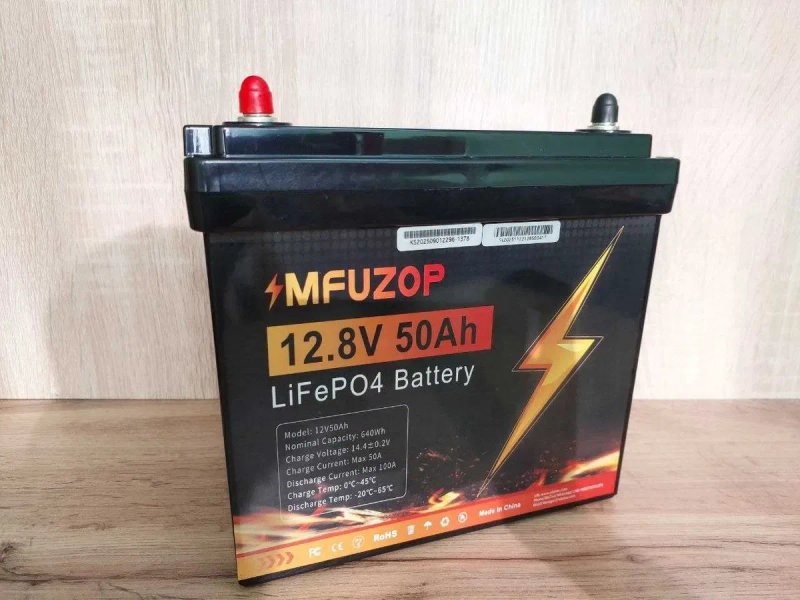 LiFePO4 акумулятор Mfuzop POWER 12.8V 50Ah (≈640 Wh) з BMS — компактна батарея для RV та сонячних систем. Аккамулятор. В наявності 50, 100, 200, 300. — фото 3