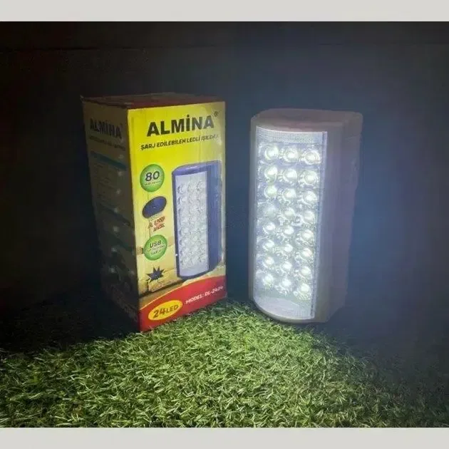 Ліхтар аварійний с павербанком ліхтарик Almina 2606L  фонарь фонарик — фото 2