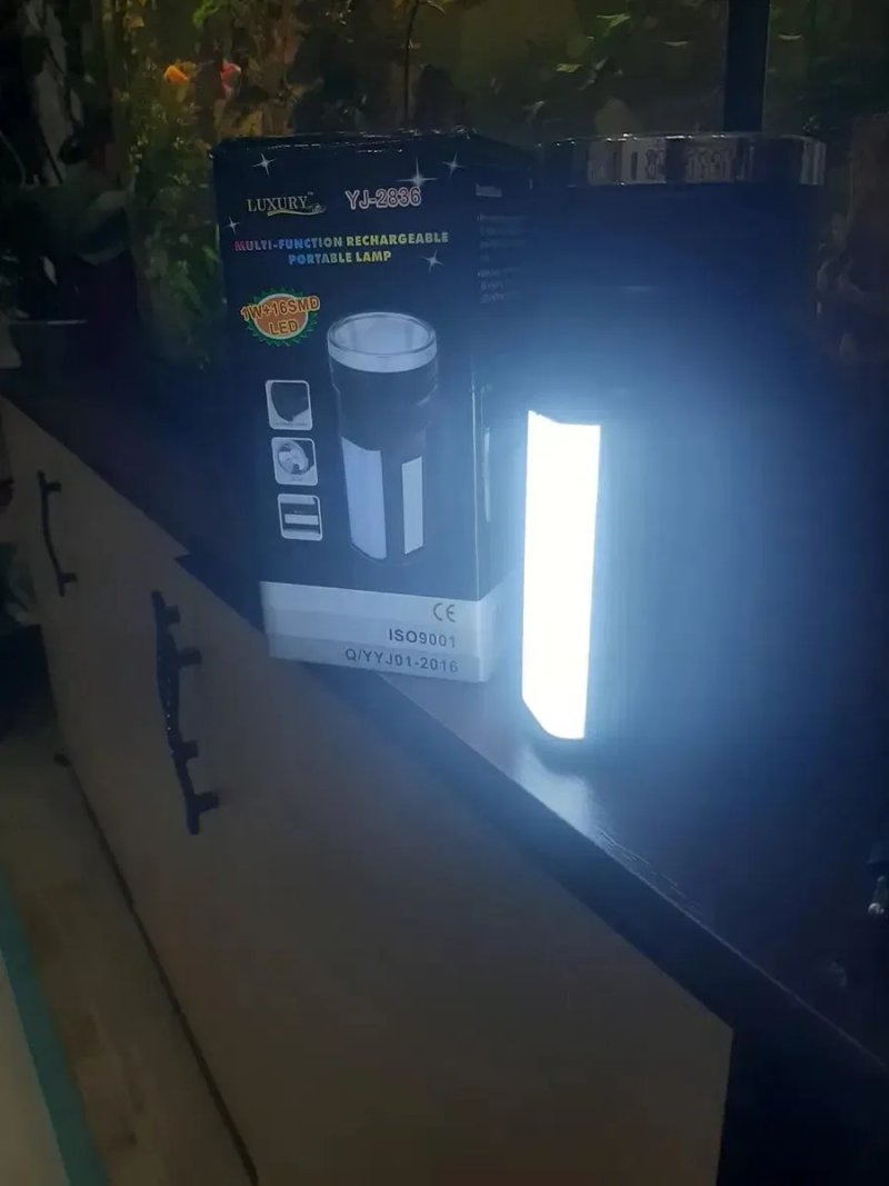 Ліхтар ручний YJ-2836 1W+16SMD LED + SOLAR фонарь фонарик ручной — фото 4