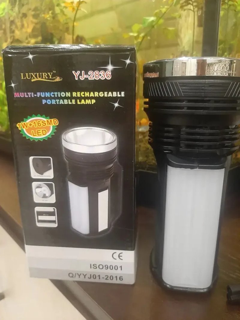 Ліхтар ручний YJ-2836 1W+16SMD LED + SOLAR фонарь ручной — фото 5
