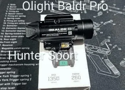 Ліхтар збройовий підствольний Olight Baldr з ЛЦВ, Фонарь оружейный подствольный для АК АР серії Sig Sauer Colt CZ Bren — фото 5