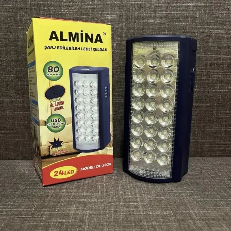 Ліхтарик аварійний Almina 2606LФонарь + power bank фонарь  аварийный — фото 2