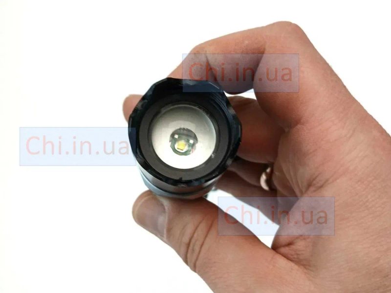 Ліхтарик BL-8626 + акумулятор 18650 + зарядний пристрій 220 В Фонарик аккумуляторный ручной — фото 4