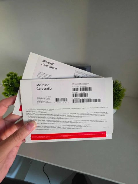 Ліцензія Windows 11 Pro OEM DVD FQC-10557 українська ключ наклейка конверт Виндовс 11 Про DVD OEM UA FQC-10557 EngFQC-10529 ключ Віндовс 11 Про OEM