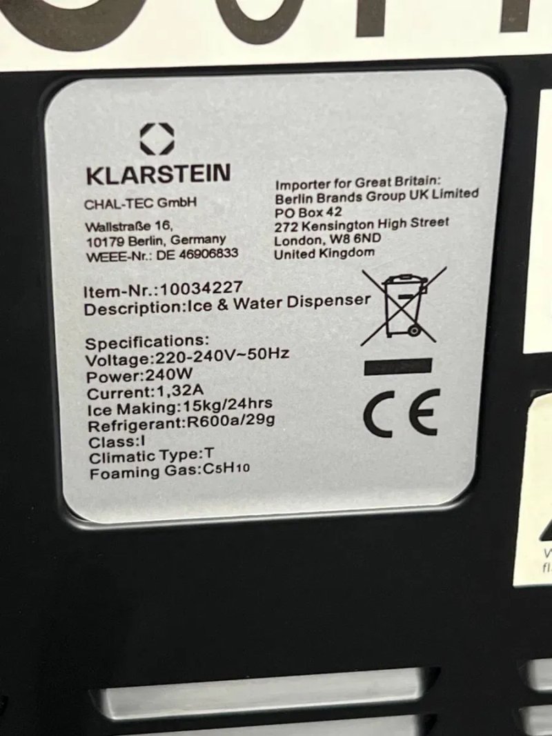 Льодогенератор з Німеччини Klarstein Eiszeit Crush 10034227 — фото 8