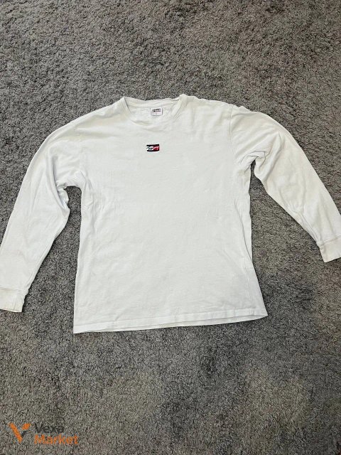 Лонгслів Tommy Jeans білий розмір M