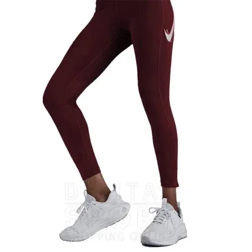 Лосини Nike жіночі кольору бордо Nike Fast 7/8 — фото 2