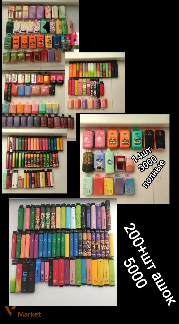 Лот вейпів: Argus, V.tru, Iqos, Glo, Elf Bar, Ursa, XROS, Wismec Reuleaux DNA 200, ароматизатори — фото 2
