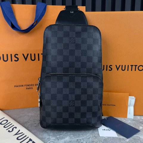 Louis Vuitton Avenue Slingbag Damier Чоловічий Слінг рюкзак шкіра оригінал