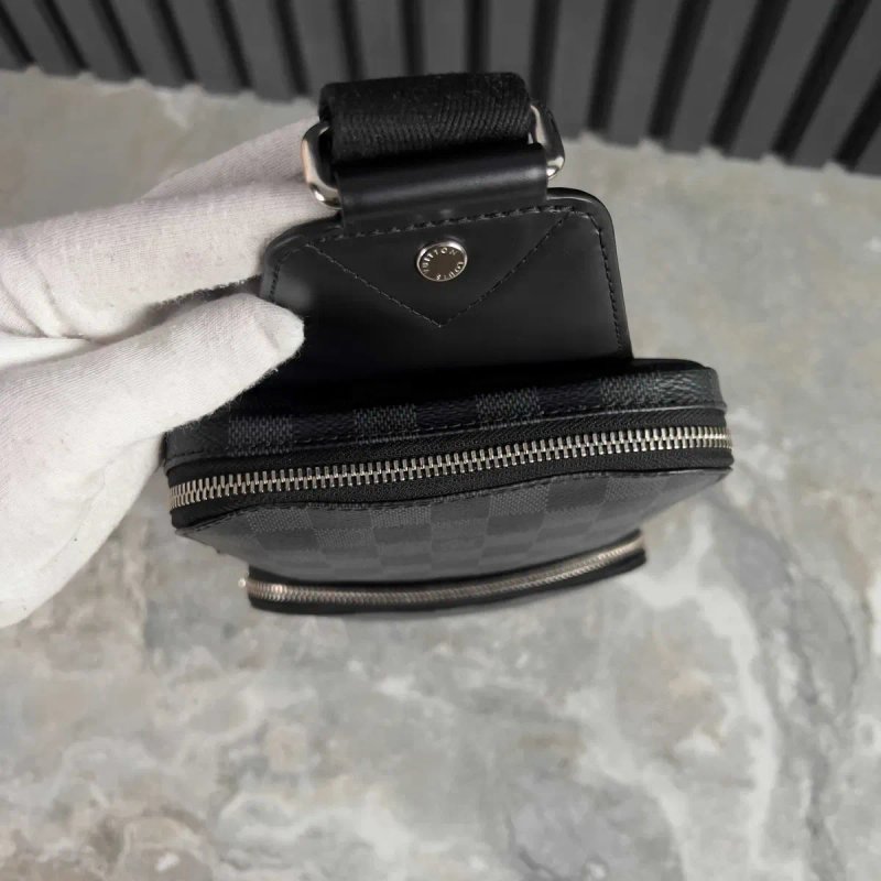 Louis Vuitton Avenue Slingbag Damier Чоловічий Слінг рюкзак шкіра оригінал — фото 5