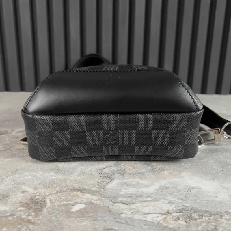 Louis Vuitton Avenue Slingbag Damier Чоловічий Слінг рюкзак шкіра оригінал — фото 6