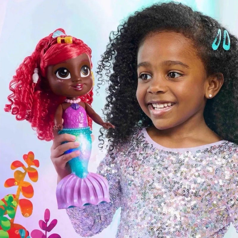 Лялька Disney Junior Splash & Glow Ariel зі світлом та звуками (висота 29 см) Аріель — фото 3