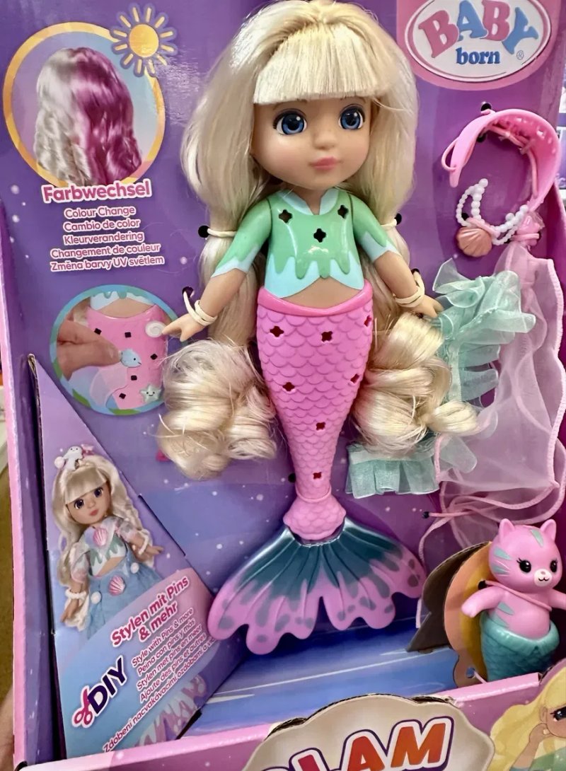 Лялька Русалонька Спаркл 871737 BABY BORN серії "Glam Up" , 28 см — фото 3