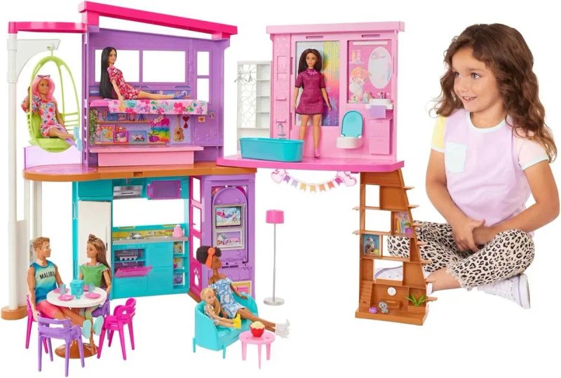 Ляльковий будиночок Барбі Малібу Ігровий набір Barbie HCD50 • Новий — фото 2