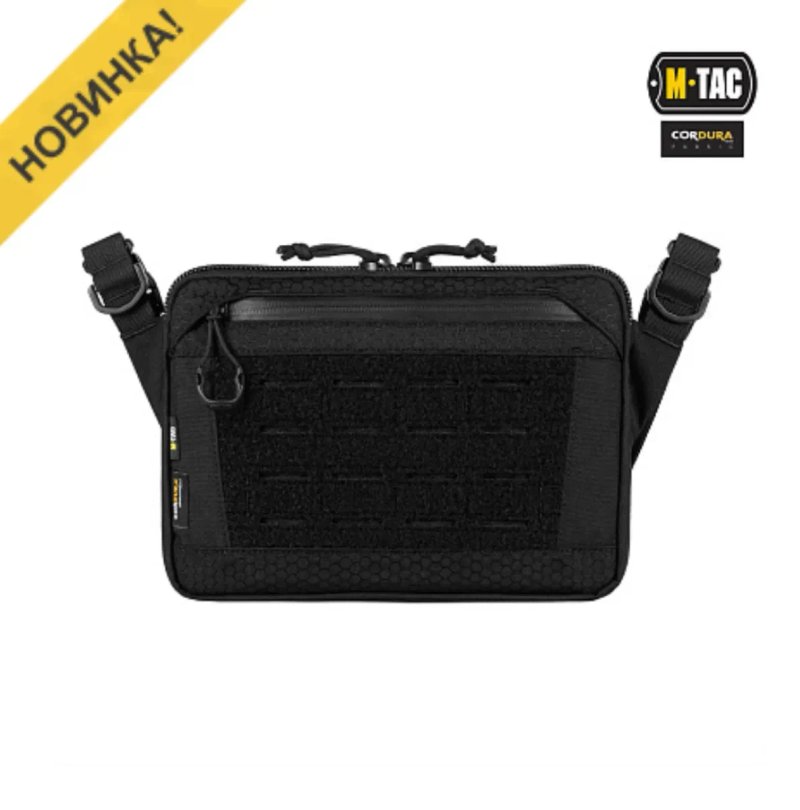 M-TAC сумка admin bag elite з липучкою black — фото 2