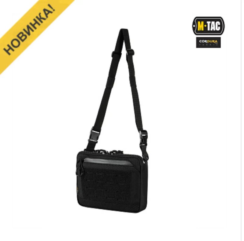 M-TAC сумка admin bag elite з липучкою black — фото 4