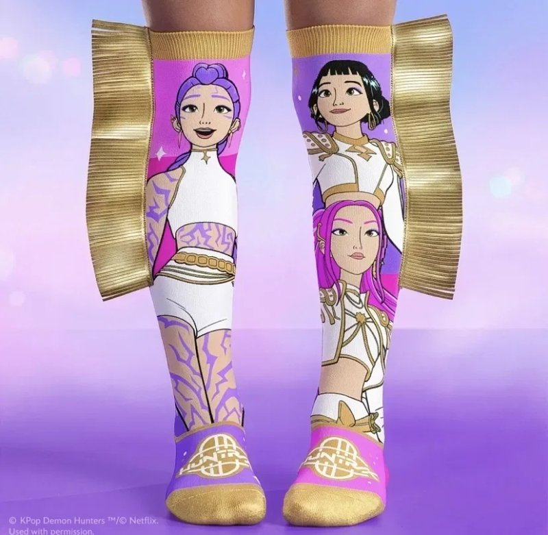 MadMia K-Pop Demon Hunters Socks Huntr/x гольфи шкарпетки  Хантрікс Мисливці на демонів — фото 2