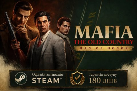 Mafia: The Old Country + DLC Man of Honor Офлайн активація Steam  на PC