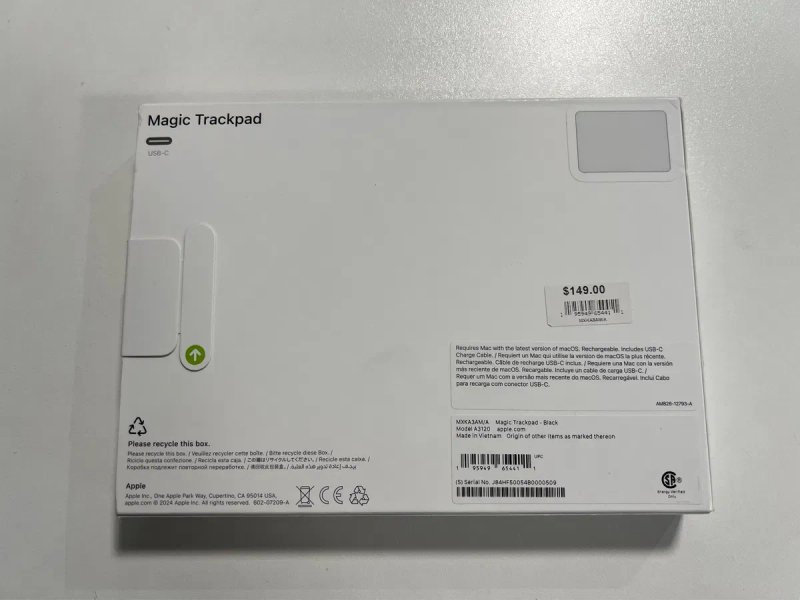 5750->Magic Trackpad (USB‑C) Black (MXKA3) — фото 2