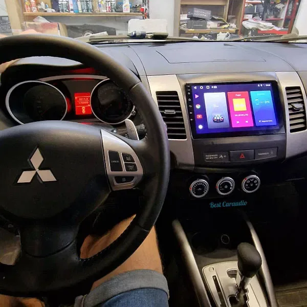 Магнітола CarPlay швидкий процесор Mitsubishs Outlander, Пежо 4007 — фото 2