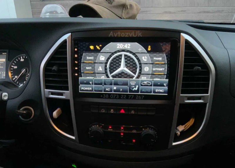 Магнітола VITO Mercedes Benz VIANO W447 Metris Віто CarPlay Андроїд 16 — фото 2