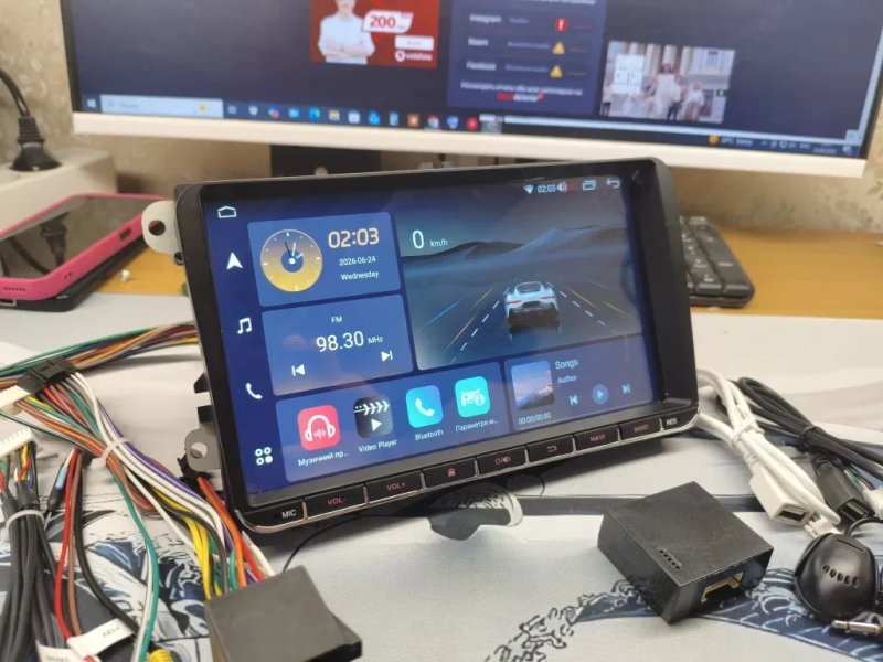 ‼️Магнітола Volkswagen Skoda Seat Golf CarPlay — фото 3
