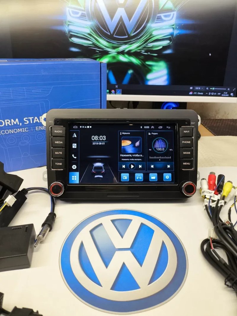 ‼️Магнітола Volkswagen Skoda Seat Golf CarPlay — фото 4