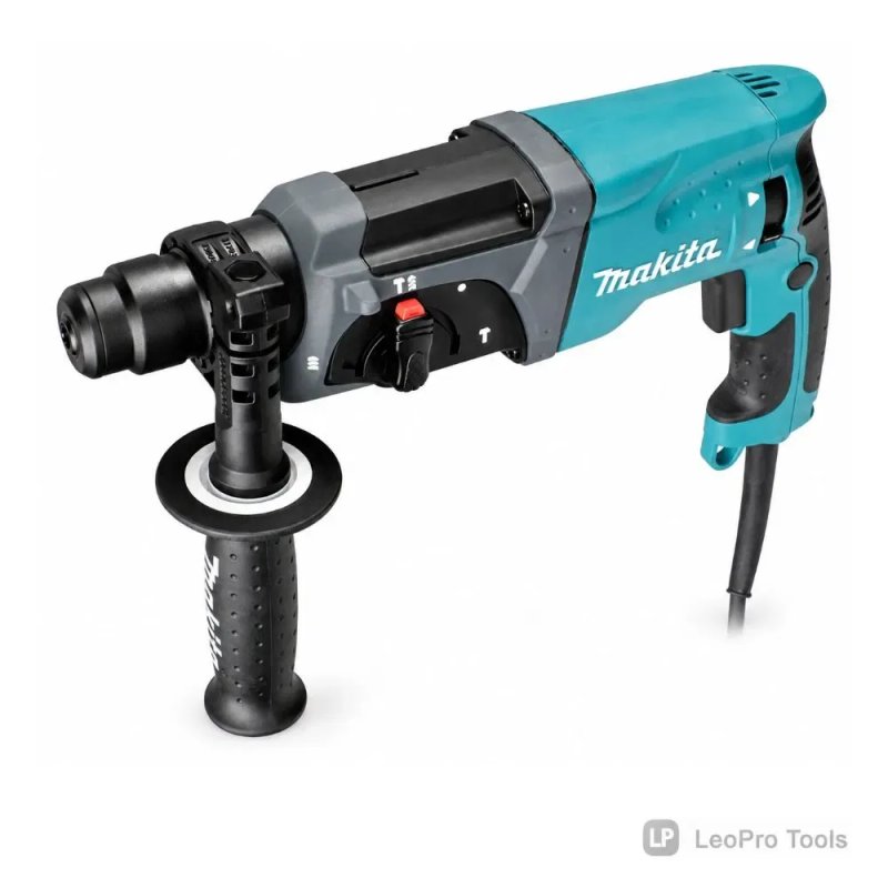 Makita HR2470 прямий електричний ударний перфоратор 780 Вт, реверс і регулювання обертів, 3 режими, для дерева, бетону та металу — фото 2