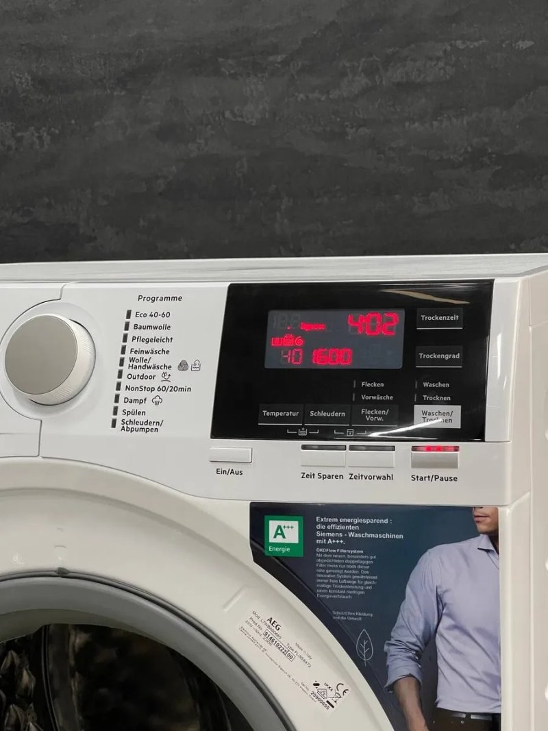 МаксТоп. Вузька Прально-сушильна машина AEG 7000 Series L7WBA60680 A+++ СтанІдеал — фото 2